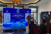 Vu Ba Phu, directeur du Département de promotion du commerce, prend la parole lors de l'événement. Photo: Service commercial du Vietnam en Allemagne)