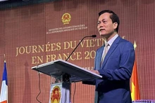 Le vice-ministre des Affaires étrangères, Hà Kim Ngoc, s'exprime lors de l'événement. Photo : VNA.