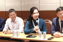 La vice-présidente du Comité populaire de la province de Quang Ninh, Nguyen Thi Hanh, prend la parole. Photo: baoquocte
