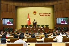 La vice-présidente de l’Assemblée nationale Nguyên Thi Thanh lors de la 8e session. Photo : VNA.