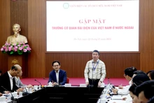 Le président de l’Union des organisations d’amitié du Vietnam (VUFO), Phan Anh Son, prend la parole. Photo: baoquocte