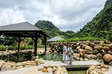 Centre de des eaux minérales et thermales d'Yoko Onsen Quang Hanh. Photo: Quang Ninh