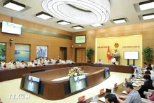 Une vision de la réunion de la délégation du Parti de l’Assemblée nationale et du Comité des affaires du Parti au sein du gouvernement, à Hanoi, le 17 septembre. Photo : VNA.