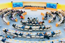 La séance de dialogue sur le rapport national du Vietnam dans le cadre du 4e cycle de l’Examen périodique universel (EPU) du Conseil des droits de l'homme des Nations Unies. Photo : VNA