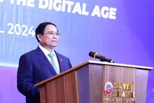 Le Premier ministre Pham Minh Chinh lors de la table ronde dans le cadre du Forum sur l’avenir de l’ASEAN 2024. Photo: VNA