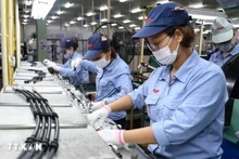 Dans l'usine de la SARL Nichirin Vietnam, à capital 100% japonais, à Bac Giang. Photo : VNA.