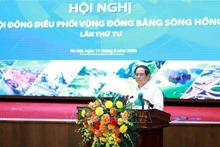 Le Premier ministre Pham Minh Chinh lors de la réunion. Photo ; VNA.