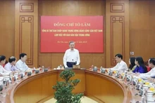 Le secrétaire général du Parti communiste du Vietnam To Lam prend la parole. Photo: VNA