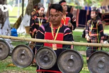 La culture traditionnelle des communautés ethniques minoritaires de la province de Gia Lai semble germer au cœur d’une ville moderne. Photo: VOV