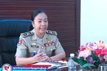 La générale Chey Beaupha, secrétaire général adjoint de l'Autorité nationale de lutte contre la drogue au Cambodge (NACD). Photo : NACD/VNA.