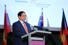 Le Premier ministre Pham Minh Chinh au forum des affaires Vietnam - Australie à Melbourne le 5 mars. Photo : VNA.