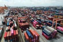 Entrepôt de conteneurs au port de Tan Vu. Photo : VNA.