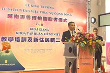 Le chef du Bureau économique et culturel du Vietnam à Taipei, Vu Tien Dung, prend la parole. Photo: vtcnews.vn