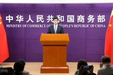 Ha A Dông, chef adjoint du Bureau et porte-parole du ministère chinois du Commerce. Photo: qq.com