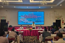 Une vue générale de la conférence de presse. Photo : NDEL
