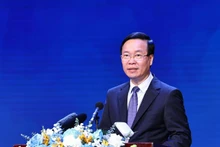 Le Président vietnamien Vo Van Thuong lors de l’événement. Photo : VNA.