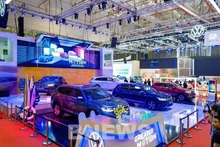 Le pavillon de Volkswagen au Salon automobile du Vietnam 2022. Photo : VNA.