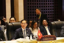 Le vice-Premier ministre et ministre des Affaires étrangères Bui Thanh Son à la réunion des ministres des Affaires étrangères de l'ASEAN. Photo : VNA