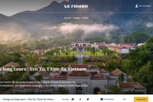 Le site de Yen Tu, une destination touristique réputée de la province de Quang Ninh (au nord) a été récemment honoré par le journal français Le Figaro. Photo: NDEL
