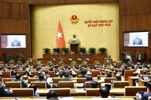 Le secrétaire général du Parti et président de la République Tô Lâm s’adresse à la séance inaugurale de la 8e session de l’Assemblée nationale de la 15e législature. Photo : VNA