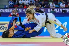 La judokate vietnamienne Hoàng Thi Tinh, lors de son premier match des éliminatoires des moins de 48 kg. Photo : IJF.