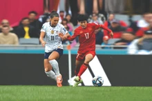 L’équipe nationale féminine (maillot rouge) du Vietnam a vécu une expérience mémorable lors de la Coupe du Monde 2023. Photo : VNA.