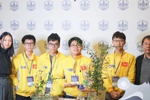 L'équipe vietnamienne aux Olympiades de chimie du projet (PCO) 2024. Photo : moet.gov.vn.