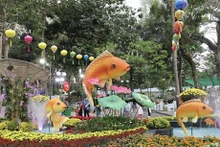 La Fête des fleurs du printemps 2024 à Hô Chi Minh-Ville se déroule pendant 10 jours, du 6 au 15 février. Photo : VNA.