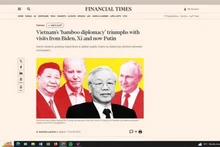 Le journal britannique Financial Times a estimé le 20 juin que le Vietnam avait récolté de bons résultats grâce à sa « diplomatie du bambou ».