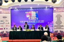 La conférence de presse sur le Festival de Huê 2024. Photo : VNA.