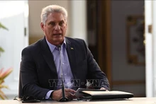 Le premier secrétaire du Comité central (CC) du Parti communiste de Cuba (PCC) et président de Cuba, Miguel Díaz-Canel Bermúdez. Photo : VNA.