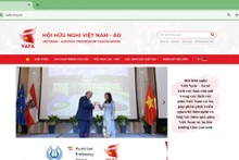 Le nouveau site web de l'Association d'amitié Vietnam – Autriche. Photo: thoidai.