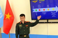 Le colonel Le Quoc Huy, représentant du Bureau permanent du ministère vietnamien de la Sécurité publique pour les opérations de maintien de la paix de l'ONU. Photo : NDEL