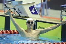 Le nageur Nguyên Huy Hoàng, l'un des cinq sportifs déjà qualifiés aux JO de Paris 2024. Photo : VNA.