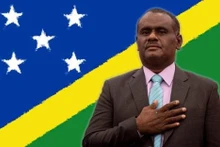 Le nouveau Premier ministre des îles Salomon, Jeremiah Manele. Photo : RNZ.