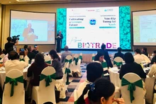 Vue générale de la conférence récapitulative du projet de commerce bio en Asie du Sud-Est, le 13 août à Hanoï. Photo : CVN.