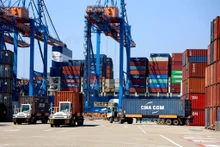 Le port international Gemalink, à Phu My, province de Bà Ria-Vung Tàu, au Sud du Vietnam. Photo : VNA.