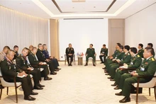 Rencontre entre les délégations vietnamienne et thaïlandaise. Photo: VNA