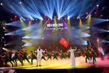 Numéro artistique du programme. Photo: qdnd.vn