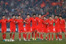 Le Vietnam gagne cinq places au dernier classement FIFA. Photo : VNA. 