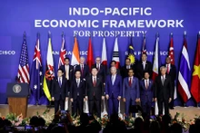 Dirigeants de 14 pays membres de l’IPEF à San Francisco, États-Unis, novembre 2023. Photo : VNA.