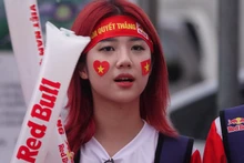 Une fan vietnamienne. Photo : Laodong.