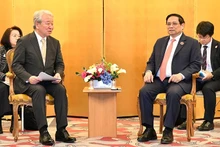 Le PM vietnamien, Pham Minh Chinh (à droite) reçoit le président de la JICA, Tanaka Akihiko. Photo : NDEL.