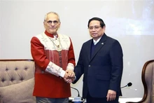 Le Premier ministre Pham Minh Chinh (droite) et le président timorais José Ramos-Horta. Photo : VNA. 