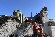 Le séisme a eu lieu vers 9h05, heure locale, dans la ville de Shigatse, au Tibet. Photo : Xinhua/VNA.