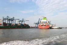 Au port de Tân Cang - Cát Lái, à Hô Chi Minh-Ville (au Sud du Vietnam). Photo : VNA.