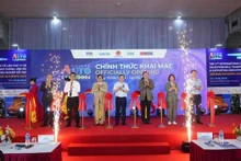 Lors de la cérémonie d'ouverture du Salon international Vietnam AutoExpo 2024, le 13 juin au Centre international des expositions de Hanoï, au 91 rue Tran Hung Dao. Photo: baoquocte.vn