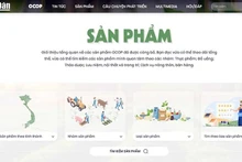 L'interface d'accueil de la page web sur les produits OCOP du Journal Nhân Dân.