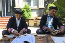 Système d’écriture ancien utilisé pour documenter l’histoire, la religion et les rituels traditionnels des Dao. Photo : VOV.