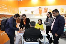 Un stand du Vietnam à la foire. Photo : VNA.